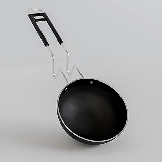 Add2Cart Pre-Seasoned Tadka Pan, Compatible with Gas | Toxin-Free, Chemical Coating-Free, 100% Pure (Black Stainless Steel, 500ML)