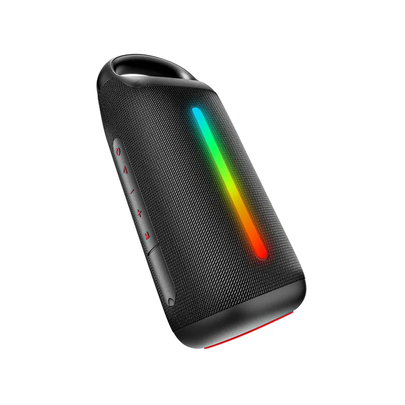 boAt Stone Arc Pro Plus, Spatial Audio, 78mm Drivers, 12H Battery, RGBs & App Support 45 W Bluetooth Speaker Raging Black, Mono Channel