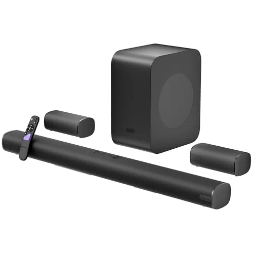 Zebronics Juke Bar 9890 1030W Soundbar 2026 Launch, 5.1.2 CH Surround Sound, Dolby Atmos, DTS X, BT v5.3, HDMI eARC, Optical in, Wireless Subwoofer, True Wireless Rear Satellites, 5 Driver Soundbar