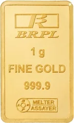 Bangalore Refinery 1g Gold Bar 24 (9999) K 1 g Gold Bar