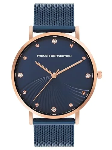 French Connection Blue Dial Analog Watch for Women -FCC01UM