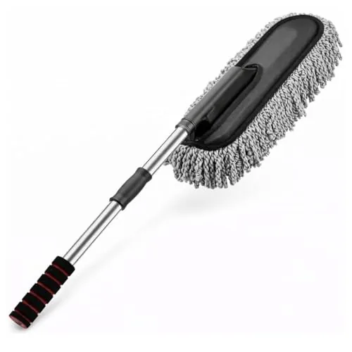 CX2 Microfiber Car Wash Duster with Expandable Handle, Scratch-Free, Wet & Dry Multi-Purpose Auto Detailing Tool