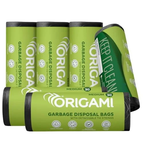 Origami Disposable Garbage Bags | Medium | Pack of 3x2 | 30 Counts Each