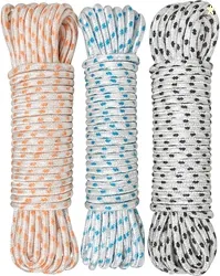 Kabi Aggro Rope for Cloth Drying 10 Meter each Pack of 3 Rassi Polyester Clothesline (10 m)