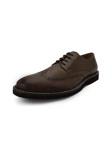 Symbol Premium Men's Smart Casual Derby Brown Leather Shoes_9 UK (SYP-M-FSH-DER-03)