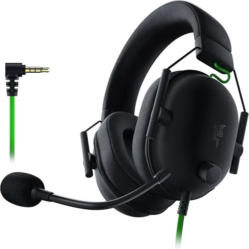 Razer BlackShark V2 X Smartchoice Wired Gaming Headset with Mic, 7.1 Surround Sound, 50mm Drivers, Memory Foam Cushions, Multi-Platform (PC/PS/Xbox/Switch/Mobile), 3.5mm Jack_Black