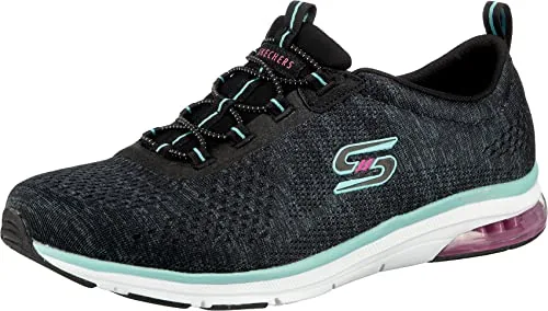 Skechers Womens Skech-AIR Edge - Brite Times Black/Aqua Sneaker -4 UK (7 US) (104057)